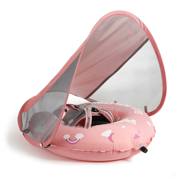 Mambobaby Mambobaby Self-Inflating with Canopy - Pink Baby Float