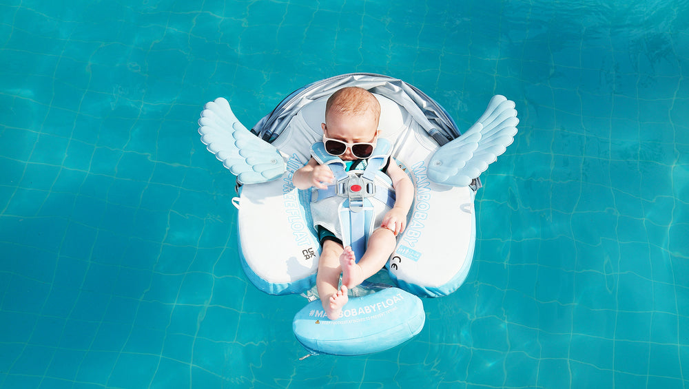 Baby Water Gear Mambobaby Explorer Baby Float - Angel Design With Air ...