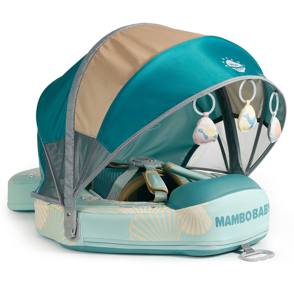 Mambobaby Baby Pool Float Seashell with Canopy