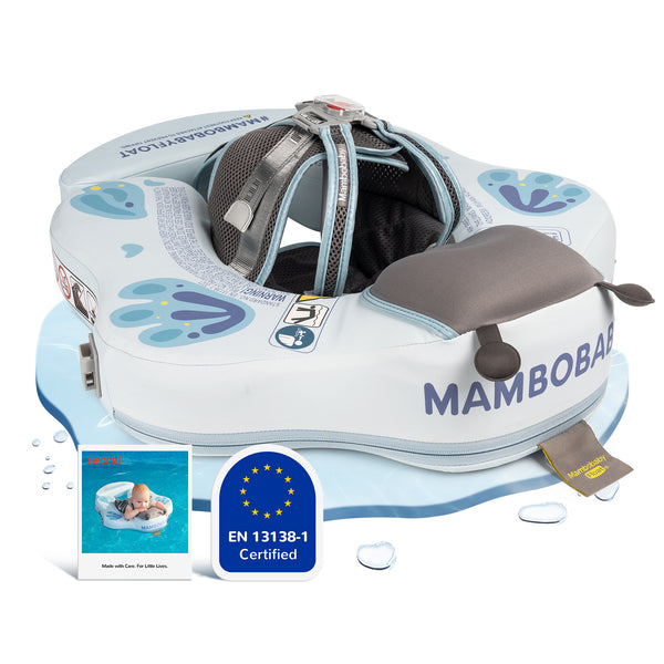 Mambobaby Mambobaby Ultra Baby Float - Butterfly Pebble Blue | No Canopy Included Baby Float