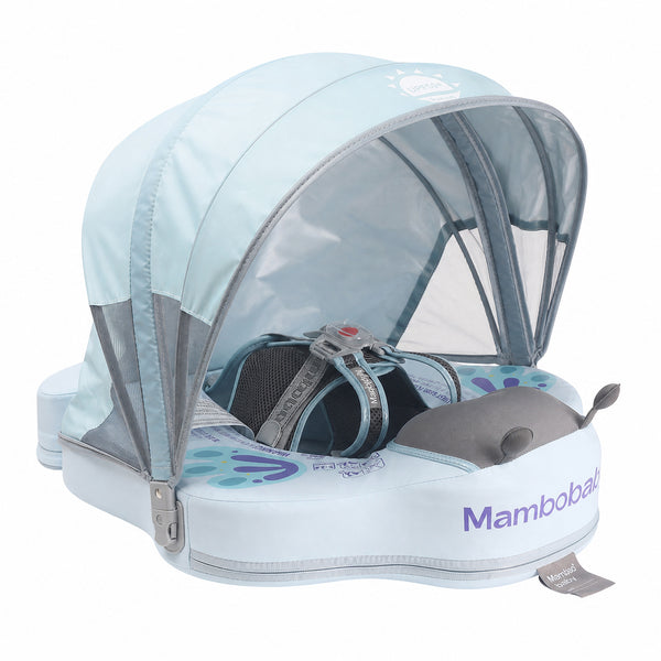 Mambobaby Mambobaby Float Ultra Butterfly with Canopy - Pebble Blue Baby Float