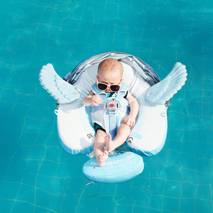 Mambobaby Angel Swimming Ring with Sun Canopy