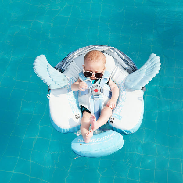 Mambobaby Angel Swimming Ring with Sun Canopy