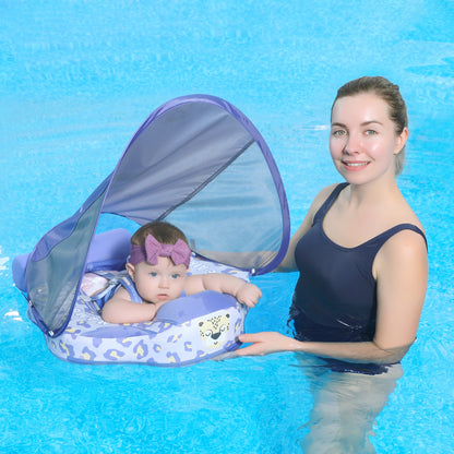 Mambobaby Swim Float Leopard with Canopy [UK shipping 3-day delivery]