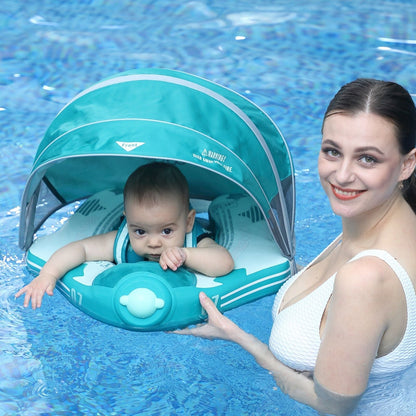 Mambobaby No.7 Airplane Swimming Ring with Sun Canopy