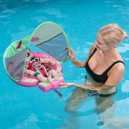 Mambobaby Swim Float with Canopy Dragon Fruit
