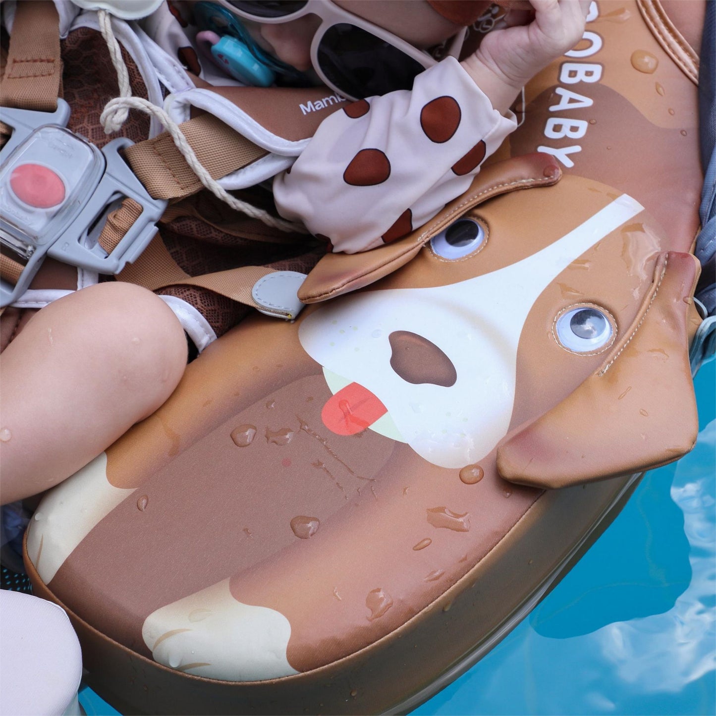 Mambobaby Swim Float with Canopy Puppy