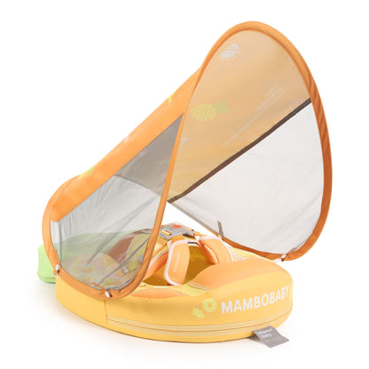 Mambobaby Swim Float with Canopy for Infants Pineapple