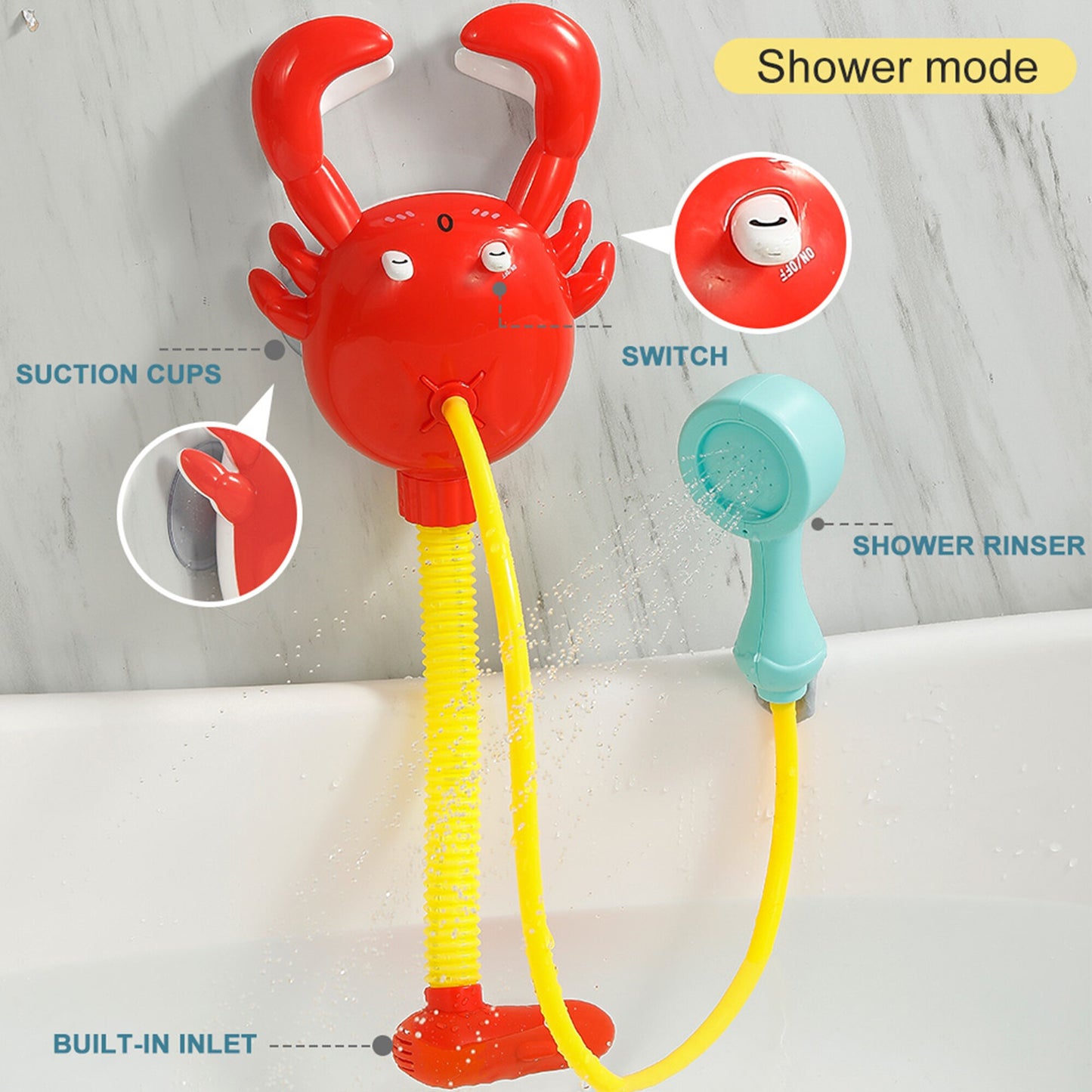 Mambobaby Baby-Badewannen- und Duschspielzeug